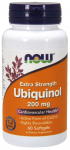 NOW FOODS Ubikinool - koens&uuml;&uuml;m Q10 200 mg (60 kapslit).