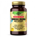 SOLGAR Ginkgo Biloba leheekstrakt - h&otilde;lmikpuu leheekstrakt (180 kapslit).