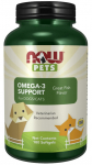 NOW PETS Omega-3 tugi koertele ja kassidele (180 kapslit)