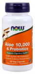 NOW FOODS aaloe vera lehtede kontsentraat + 10 bakterit&uuml;ve (60 kapslit).