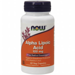 NOW FOODS ALA - alfa-lipoehape 100 mg + askorbiinhape + E-vitamiin (60 kapslit).