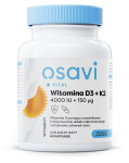 OSAVI Vitamiin D3 + K2, 4000 R&Uuml; + 150 mcg (60 kapslit).
