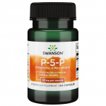 Swansoni vitamiin B6 P-5-P (p&uuml;ridoksaal-5-fosfaat) 20 mg - 60 kapslit