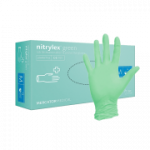 Mercator &Uuml;hekordsed nitriilkindad M, roheline, 100 tk