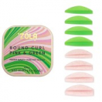 Zola Round Curl lamineerimisrullikud roosad ja rohelised