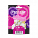 Pedik&uuml;&uuml;riketta asendusviilid pehmel alusel Staleks Pro M 80 grit, valge (50 gb.) [PDFS-20-80W]