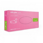 Mercator &Uuml;hekordsed nitriilkindad S, roosa, 100 tk