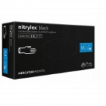 Mercator &Uuml;hekordsed nitriilkindad M, must, 100 tk
