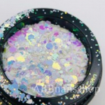 Moyra Holo Glitter Mix nr 12 Chameleon White