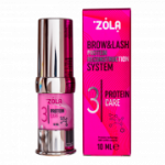 Zola lamineerimiskompositsioon ripsmetele ja kulmudele nr 3 "Keratin Serum", 10 ml