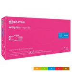 &Uuml;hekordsed nitriilkindad Mercator Nitrylex Magenta M 100 tk.