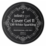 Infinity Cover Gel Off-White Sparkling 11 ehitusgeel 50ml