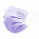 UNIGLOVES Meditsiiniline mask elastse ribaga PROFIL PLUS VIOLET 3-kihiline, 50 tk