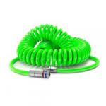 Spiraalvoolik otsikutega CEJN Esafe 6,5x10mm 4m, roheline