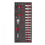 Narre ja padrunite komplekt MILWAUKEE 3/8, 32tk