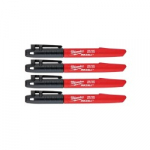 Marker MILWAUKEE 1-3mm, must, 4 tk.