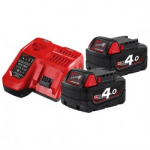 Akukomplekt koos laadijaga MILWAUKEE M18 NRG-402
