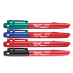 V&auml;rviliste markerite komplekt MILWAUKEE Inkzall, 4tk.