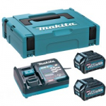 Aku ja laadija komplekt MAKITA 40V Max XGT 2x2,5Ah
