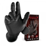 &Uuml;hekordsed nitriilkindad  GRIPPAZ 246BK, 50tk, must 11 XXL
