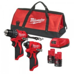 Akukruvikeerajate komplekt MILWAUKEE M12 BLPP2D-202B