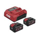 Aku ja laadija komplekt FLEX P-SET 18-55 CA2 18V 2x5,0Ah