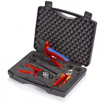 Tangide komplekt p&auml;ikesemooduli pistikute t&ouml;&ouml;tlemiseks KNIPEX