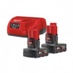 Akude ja laadija komplekt MILWAUKEE M12 NRG-402
