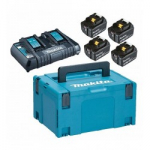4 aku ja laadija komplekt MAKITA PowerPack 18 V, 5.0 Ah
