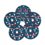 Lihvketas BOSCH Expert 0780 125mm Velcro komplekt, 55tk.