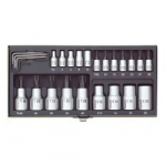 23-osaline padrunite komplekt 1/4"+1/2" TX PROXXON