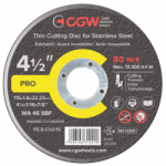 L&otilde;iketera CGW WA 36 SBF Inox 125x3,2x22,23