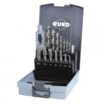 15-osaline keermestamis- ja puurimiskomplekt RUKO M3-M12
