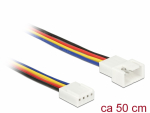 Pikenduskaabel 4 pin (M) - 4 pin (F) , PWM, 22 AWG, ventilaatoritele, 0.5m