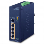Switch: 4 x 10/100/1000BaseT(X) PoE+, 1 x 10/100/1000BaseT(X), -40 kuni 75&deg;C, mittemanageeritav, 120W budget