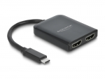 USB-C splitter 1 sisse / 2 v&auml;lja HDMI 3840x2160@60Hz MST / VXP