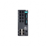 Switch: 8 x 10/100BaseT(X), 4 x 100/1000BaseSFP, -40 kuni 75&deg;C, dual 12/24/48 VDC, manageeritav