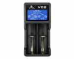 USB laadija 2-kohaline Li-Ion akudele, Xtar VC2