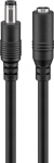 DC pikenduskaabel 10.0m, 2,5x5,5mm, must