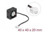 Ventilaator 24VDC 40x40x20mm, 0.19m&sup3;/h, 24.8dBA, 6200rpm