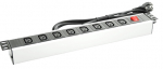 Toitepaneel 8 UPSi pesa C13 l&uuml;litiga r&auml;ckitav 16A/250V LED indik 2.3m 1U