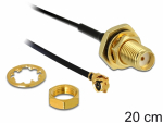 &Uuml;leminek antennile SMA - MHF I 1.13, 20cm, 10mm keermega, pritsmekindel