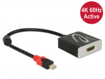 &Uuml;leminek Mini DisplayPort (M) - HDMI (F), 4K@60Hz Active (F) 0.2m, must