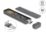 K&otilde;vakettakarp M.2 NVME PCIe SSD v&otilde;i SATA SSD kettale, USB 3.1-A pistik