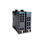 Switch: 8 x 10/100/1000BaseT(X) PoE/PoE+, 2 x 10/100/1000BaseT(X) v&otilde;i 100/1000BaseSFP, -40 kuni 75&deg;C, manageeritav, dual 48 VDC
