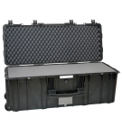 Kast 1009x412x354mm, veekindel, must, vahuga, ratastega, IP67, 12.7kg