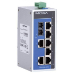Switch: 7 x 10/100BaseT(X), 1 x 100BaseFX single-mode SC, -10 kuni 60&deg;C, mittemanageeritav, plastikust DIN