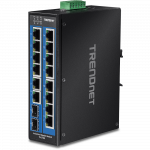 T&ouml;&ouml;stuslik Switch: 14 x 10/100/1000Mbps, 2 x SFP, IP30, -40 to 75 &ordm;C