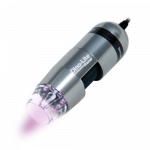 Digitaalne mikroskoop USB 1.3MP, 20-70x & 200x, &uuml;mberl&uuml;litatav UV 395nm+valge, alumiinium