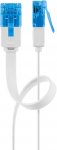 V&otilde;rgukaabel Cat6a UTP 15.0m, valge, lapik, CU